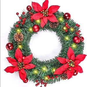 Christmas Wreath with Lights